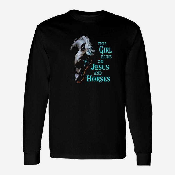 Jesus And Horse Long Sleeve T-Shirt
