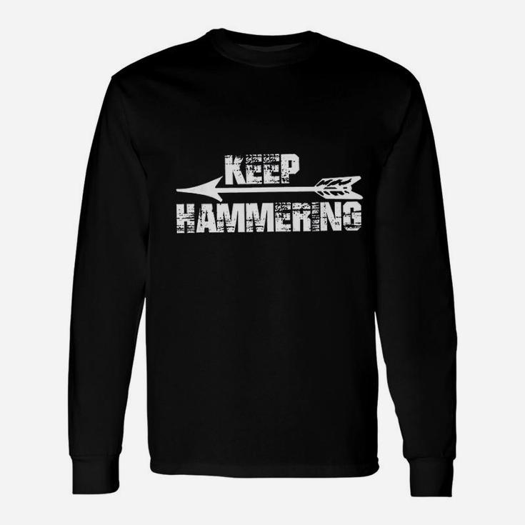 Keep Hammering Archery Sports For Men Long Sleeve T-Shirt