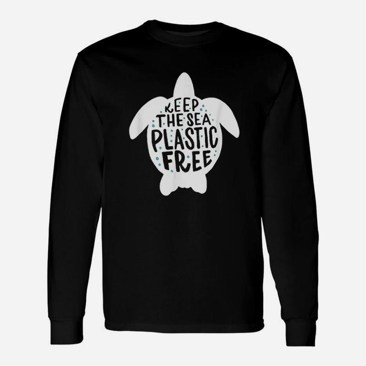 Keep The Sea Plastic Free Turtle Unisex Long Sleeve