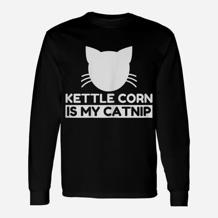 Kettle Corn Lover Funny Cute Cat Gifts Unisex Long Sleeve