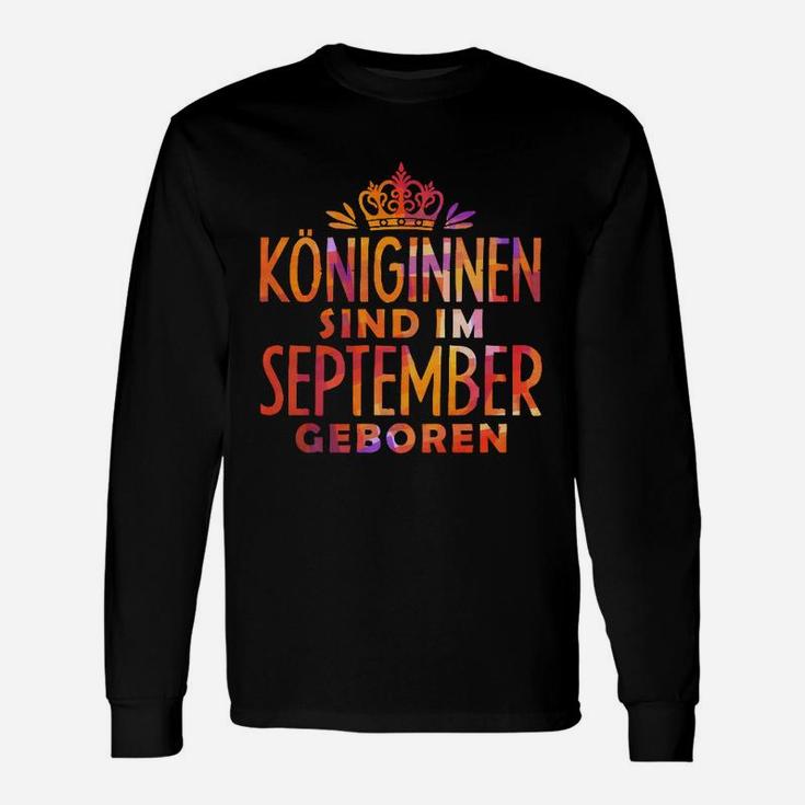 Königinnen Sind Im September Geboren Langarmshirts