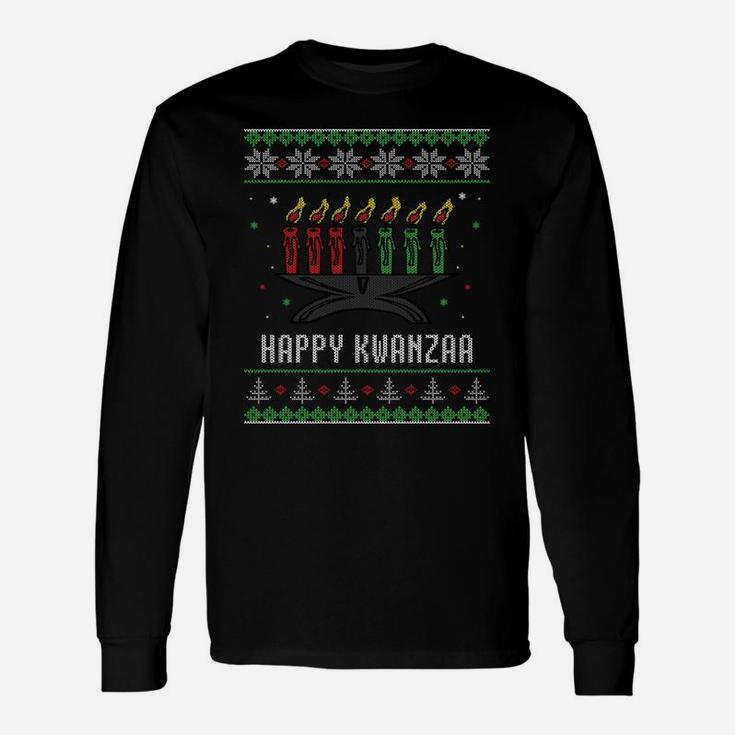 Kwanzaa Candles Ugly Christmas Sweater Style Sweatshirt Unisex Long Sleeve