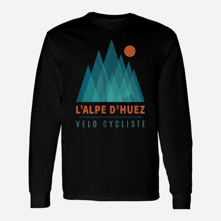 L'alpe D'huez Velo Cycliste Gift For Cyclists Cycling Bike Unisex Long Sleeve