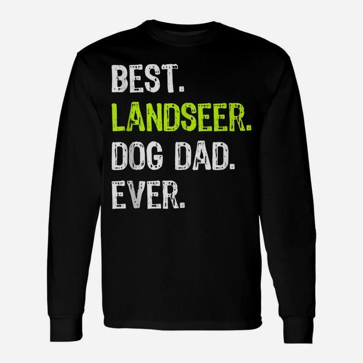 Landseer Dog Dad Fathers Day Dog Lovers Unisex Long Sleeve