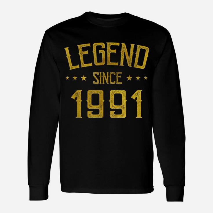 Legend Since 1991 Vintage 28 Yrs Old Bday 28Th Birthday Tee Unisex Long Sleeve