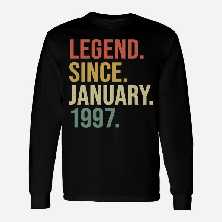 Legend Since January 1997, 23 Years Old, 23Rd Birthday Gift Unisex Long Sleeve