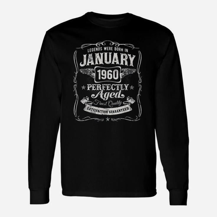 Legends Were Born In January 1960 Classic 61St Birthday Unisex Long Sleeve