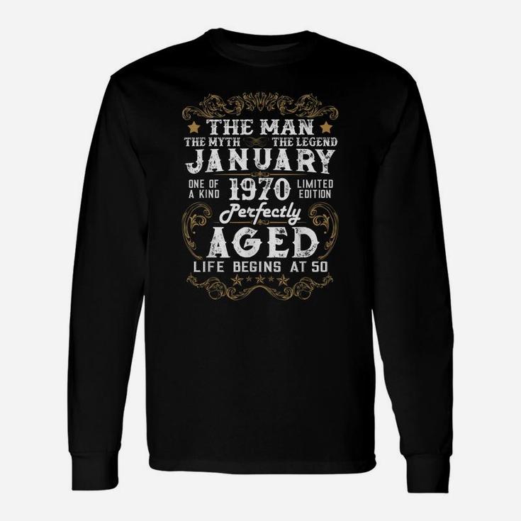 Legends Were Born In January 1970 50Th Birthday Gift Unisex Long Sleeve