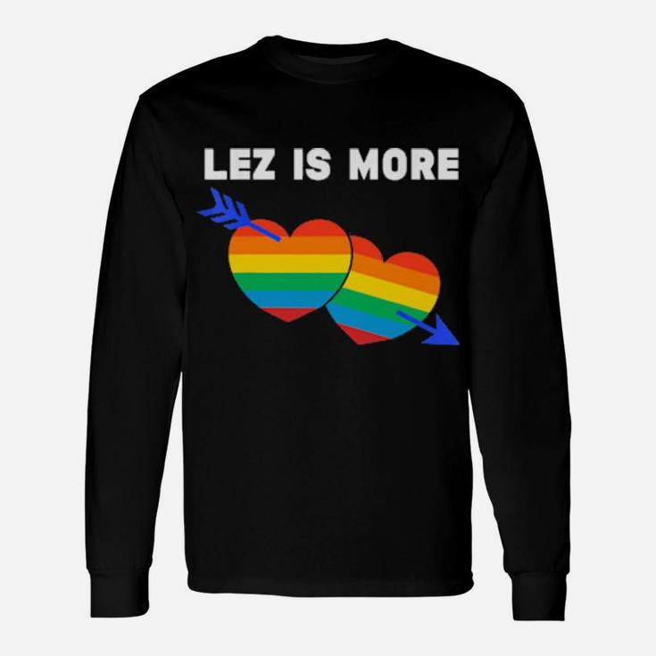 Lesbian Flag Rainbow Pride Lez Hearts Valentines Day Long Sleeve T-Shirt