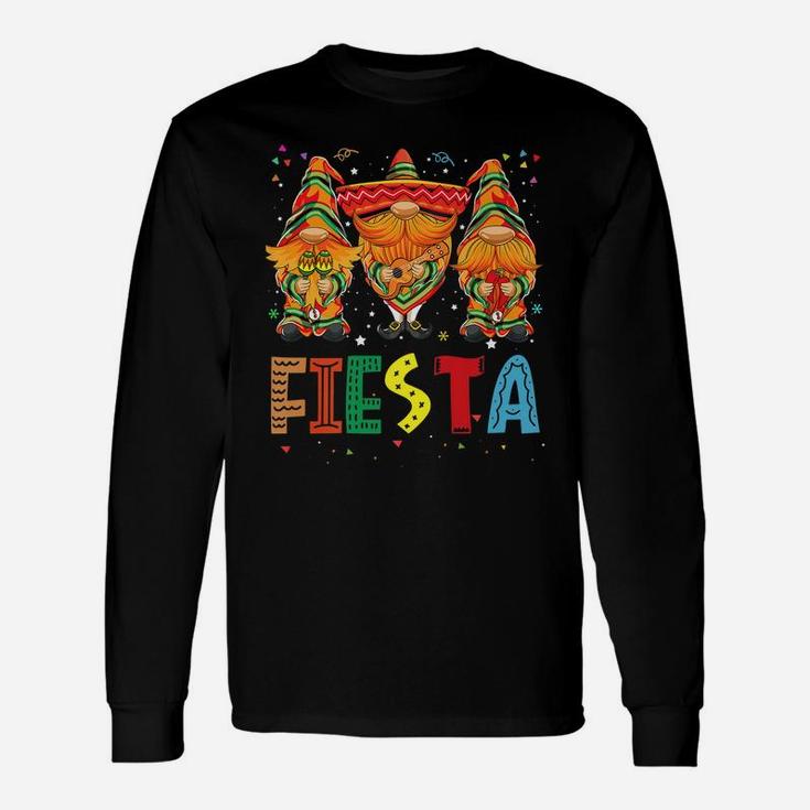 Let's Fiesta Cinco De Mayo Latin Gnomes Mexican Party Poncho Unisex Long Sleeve
