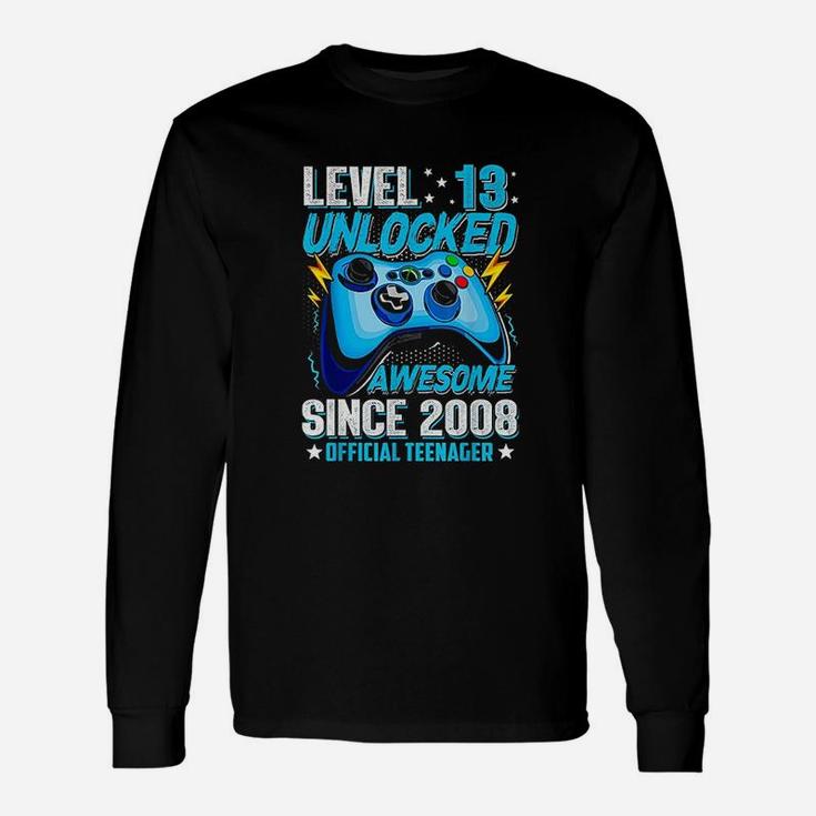 Level 13 Unlocked Official Teenager 13Th Birthday Unisex Long Sleeve