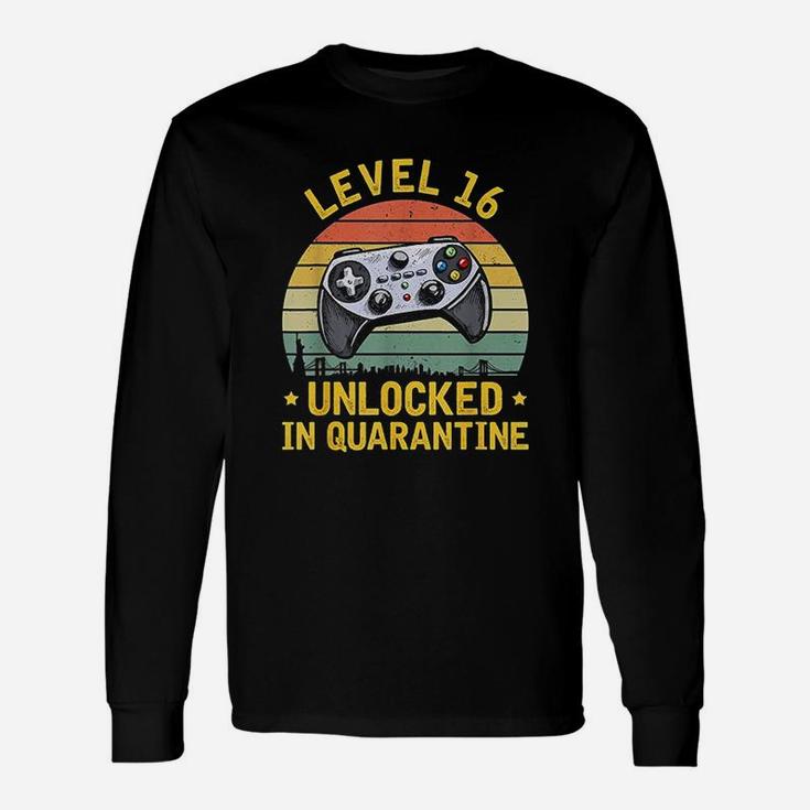 Level 16 Unlocked Video Gamer 16Th Birthday Unisex Long Sleeve