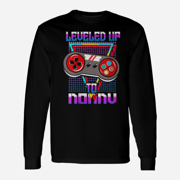 Leveled Up To Daddy Gender Reveal Long Sleeve T-Shirt