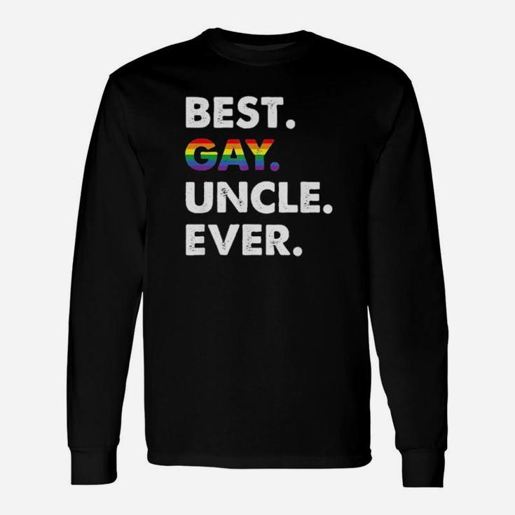 Lgbt Best Gay Uncle Ever Long Sleeve T-Shirt