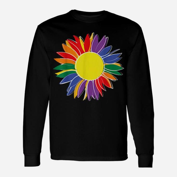 Lgbt Pride Sunflower Gay Love Long Sleeve T-Shirt
