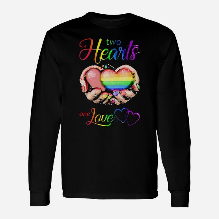Lgbt Two Hearts One Love Long Sleeve T-Shirt