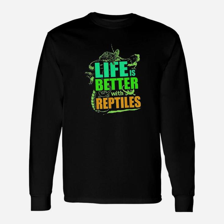 Life Is Better With Reptiles Leopard Gecko Unisex Long Sleeve