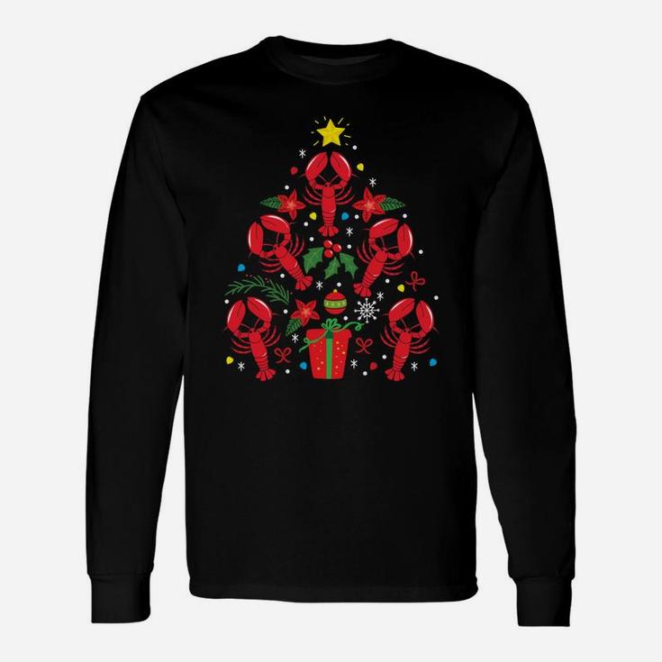 Lobster Christmas Ornament Tree Funny Xmas Gift Sweatshirt Unisex Long Sleeve