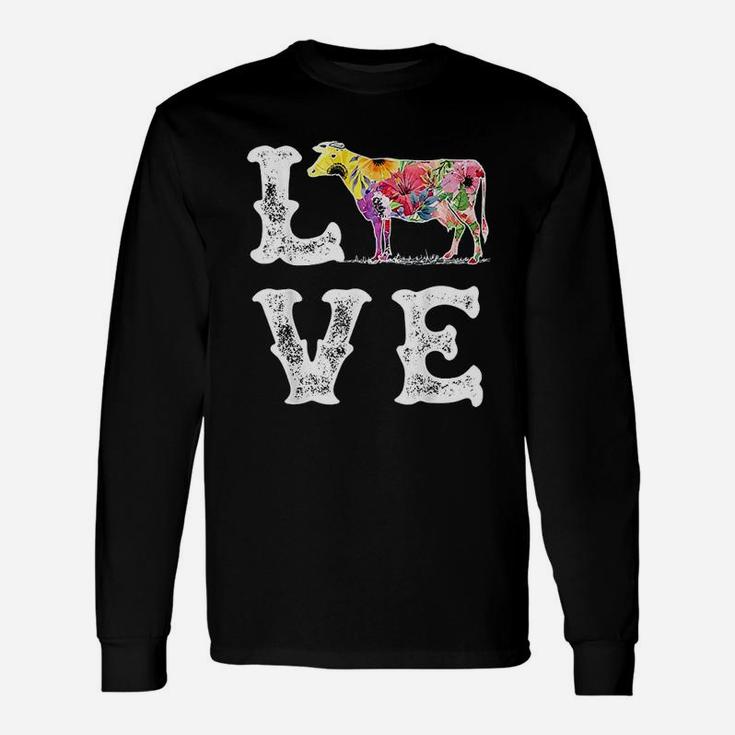 I Love Cows Cow Lover Long Sleeve T-Shirt