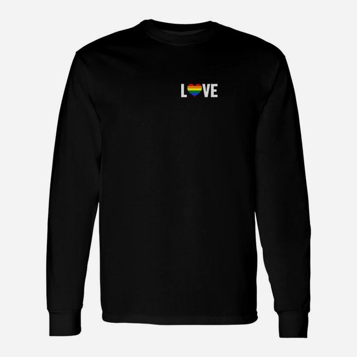 Love Rainbow Pride Heart Unisex Long Sleeve