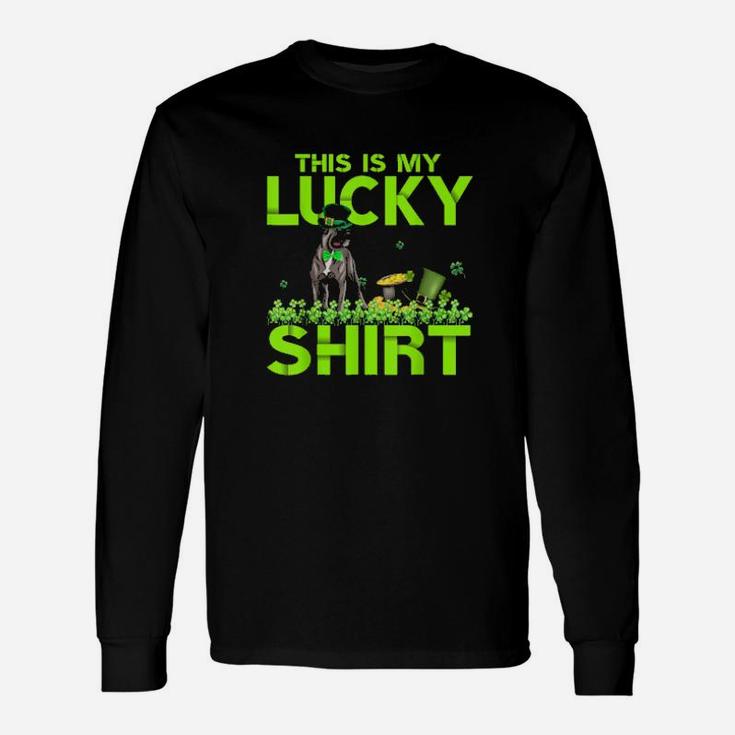This Is My Lucky Dog Cane Corso Dog Patrick Day Long Sleeve T-Shirt