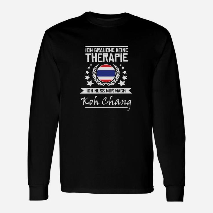 Lustiges Koh Chang Reise-Therapie Langarmshirts mit Thailand-Flagge