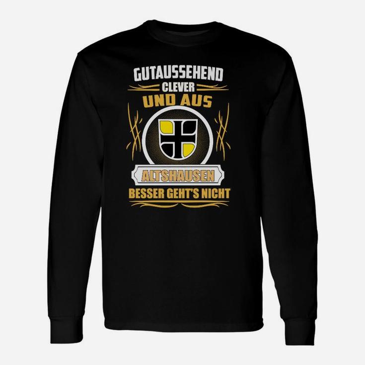 Lustiges Schwarzes Herren Langarmshirts mit Spruch und Coolen Grafiken