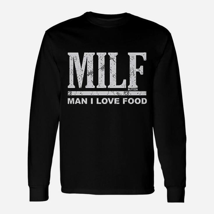 M Ilf - Man I Love Food Ladies Unisex Long Sleeve