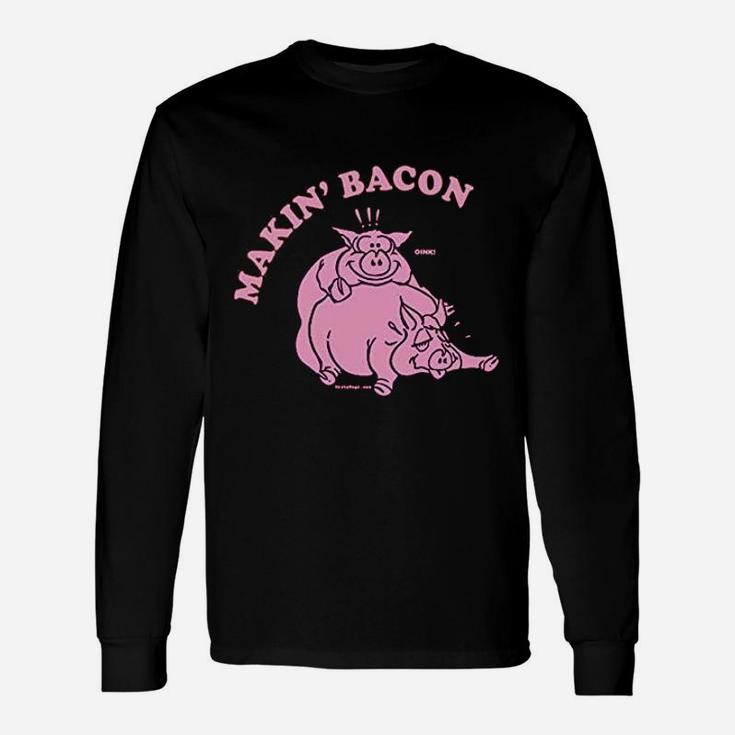 Making Bacon Pig Unisex Long Sleeve