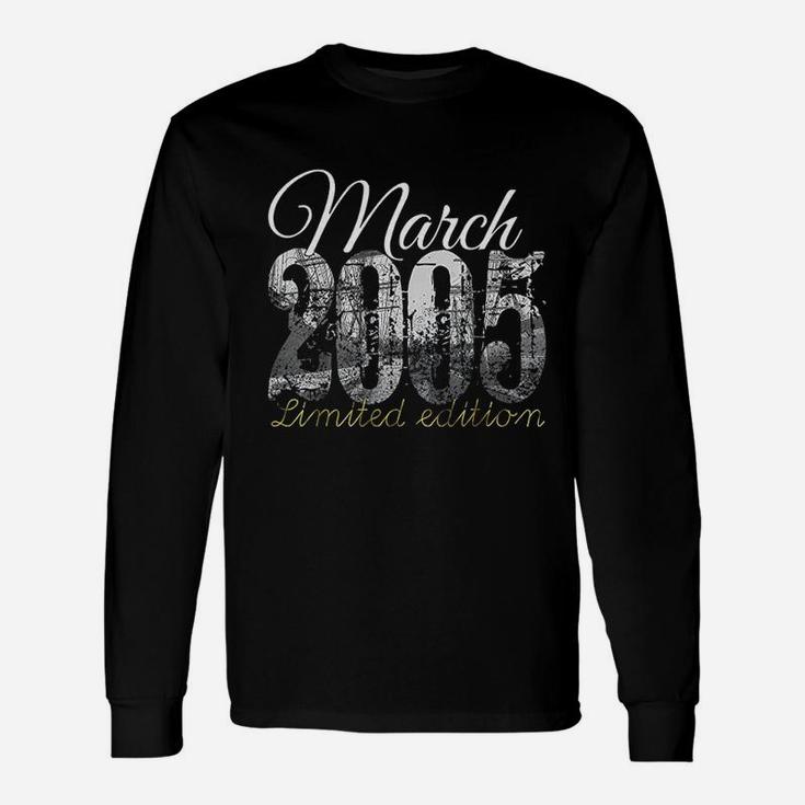 March 2005 16 Year Old 2005 16Th Birthday Gift Unisex Long Sleeve