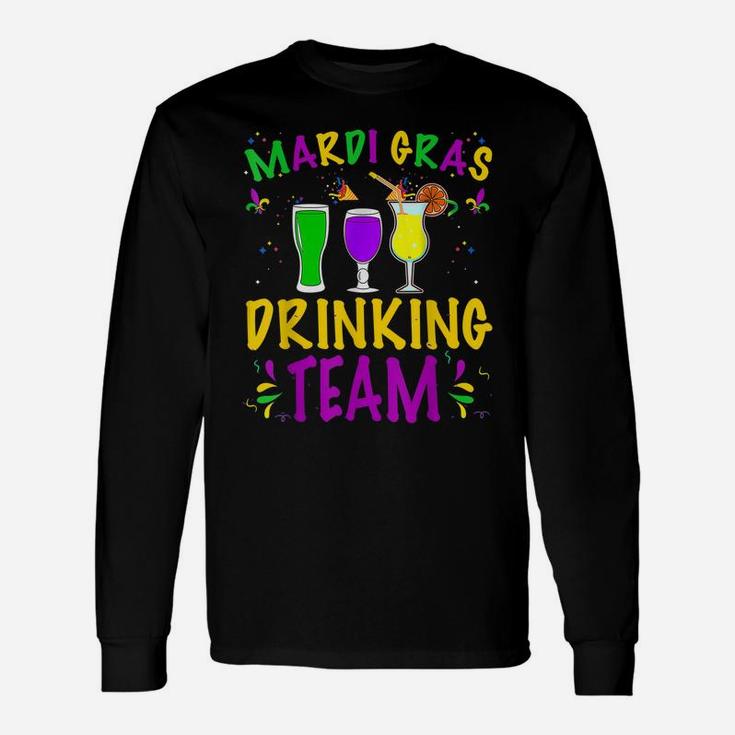 Mardi Gras Party Drinking Team Crawfish Carnival Parade Unisex Long Sleeve