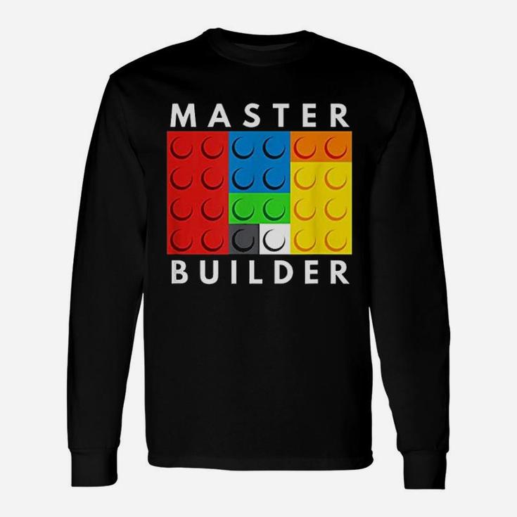 Master Builder Building Blocks Brick Builders Toys Gift Unisex Long Sleeve