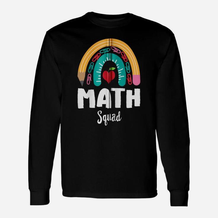 Math Squad, Funny Boho Rainbow For Teachers Zip Hoodie Unisex Long Sleeve