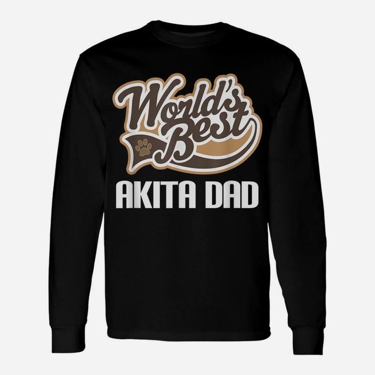 Mens Akita Dog Dad Fathers Day Pet Gift Unisex Long Sleeve