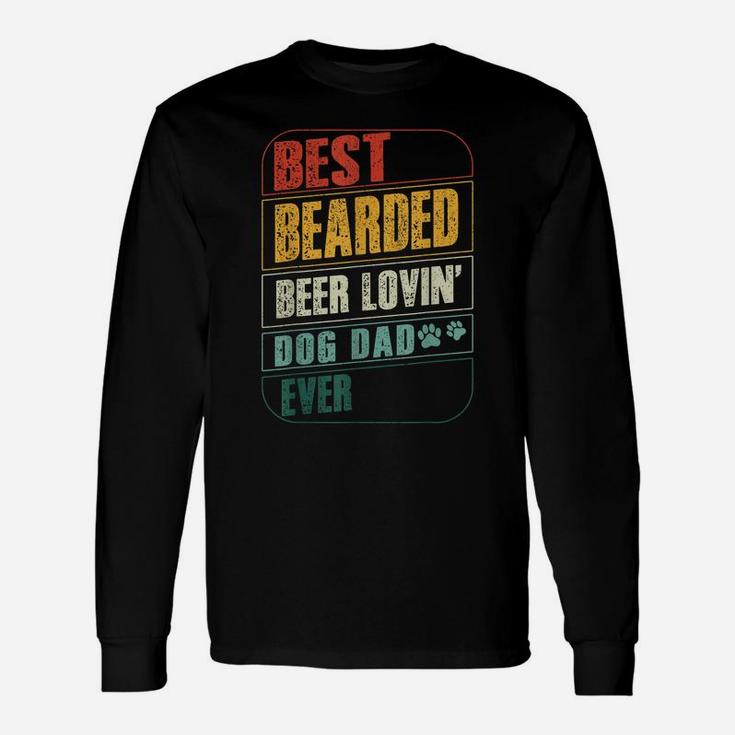 Mens Best Bearded Beer Lovin Dog Daddy Ever Pet Doggy Lover Owner Unisex Long Sleeve