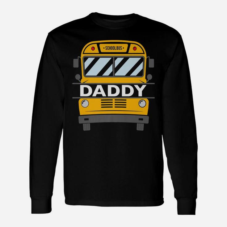 Mens Daddy Matching Family Costume School Bus Theme Kids Party Unisex Long Sleeve