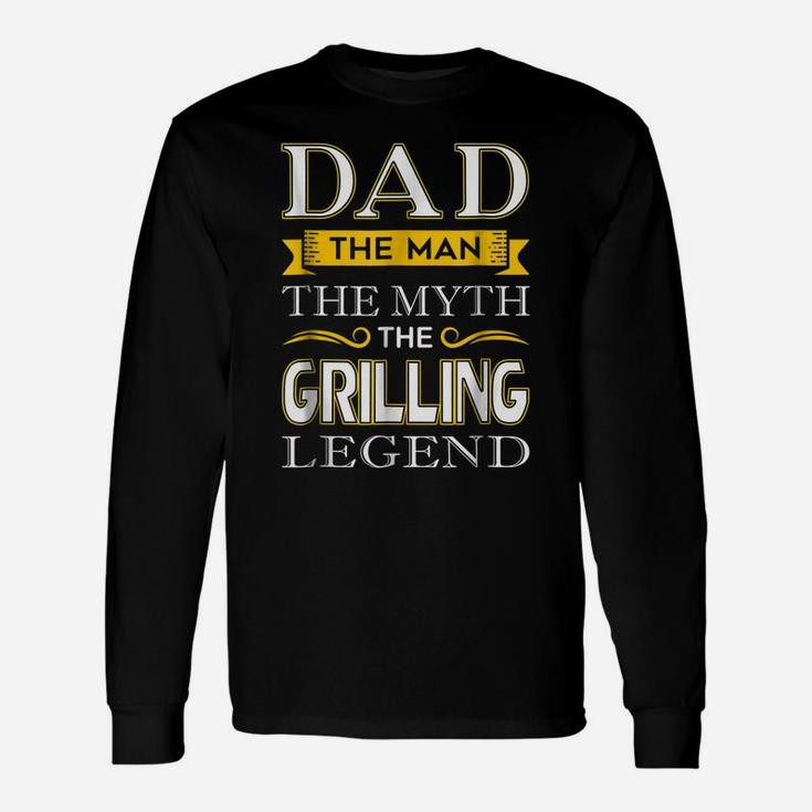 Mens Grill Dad Shirts Gifts For Grilling Dads Unisex Long Sleeve