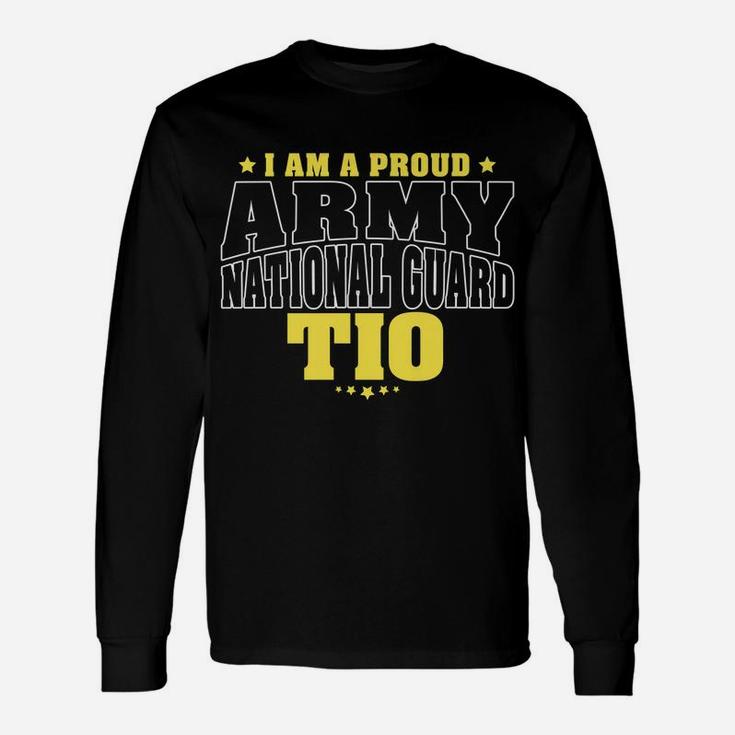 Mens I Am A Proud Army National Guard Tio - Military Uncle Family Unisex Long Sleeve