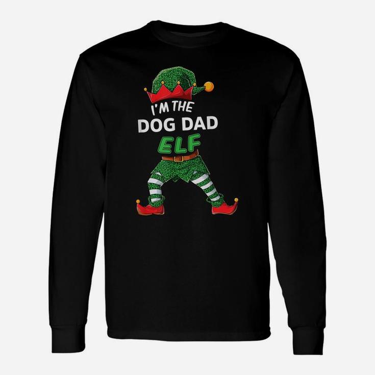 Mens I'm The Dog Dad Elf Christmas Family Matching Pajama Unisex Long Sleeve