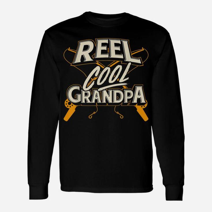 Mens Reel Cool Grandpa Fishing Granddad Father's Day Gift Unisex Long Sleeve