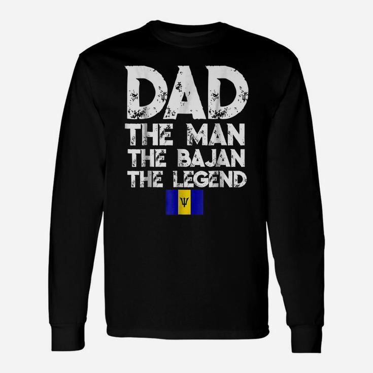 Mens Storecastle Dad The Bajan The Legend Father's Day Unisex Long Sleeve