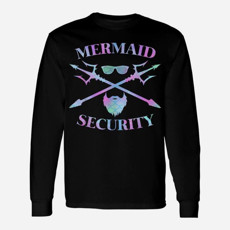 Merman Mermaid Security Funny Lifeguard Swimmer Costume Gift Unisex Long Sleeve