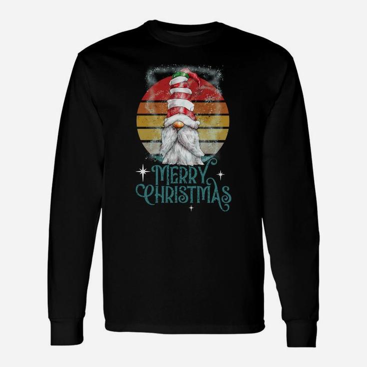 Merry Christmas - Retro Gnome Funny Xmas Gift Sweatshirt Unisex Long Sleeve