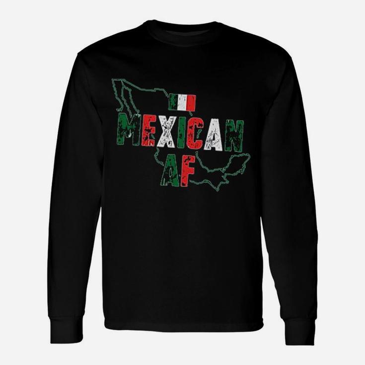 Mexican Af Off Shoulder Proud Mexico Mexico Map Unisex Long Sleeve