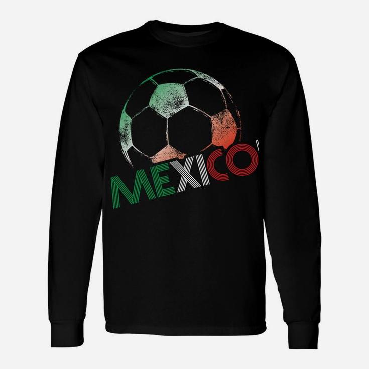 Mexico Soccer Ball Jersey Mexican Football Unisex Long Sleeve