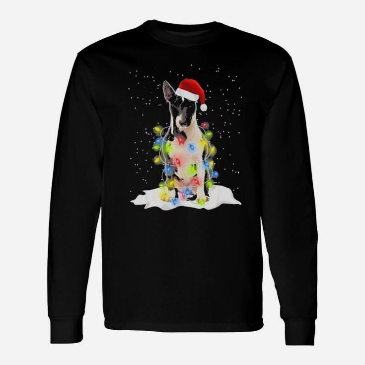 Miniature Bull Terrier Xmas Long Sleeve T-Shirt