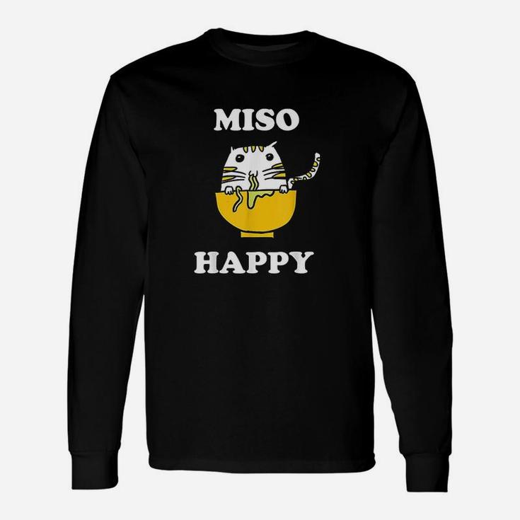 Miso Happy Japanese Cat Lover Unisex Long Sleeve