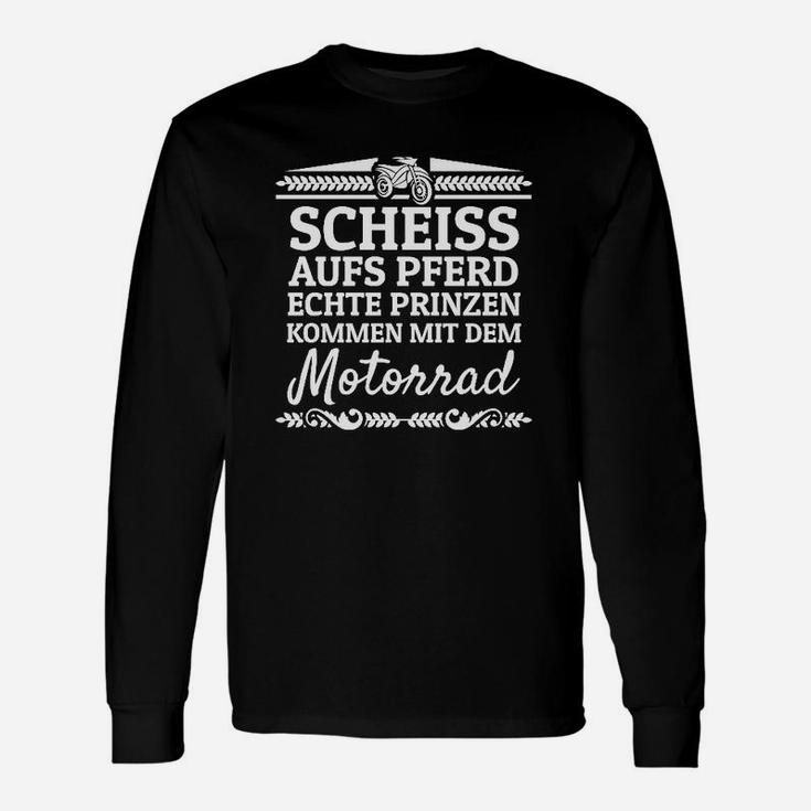 Motorradfahrer Spruch Langarmshirts: Echte Prinzen auf Zweirädern