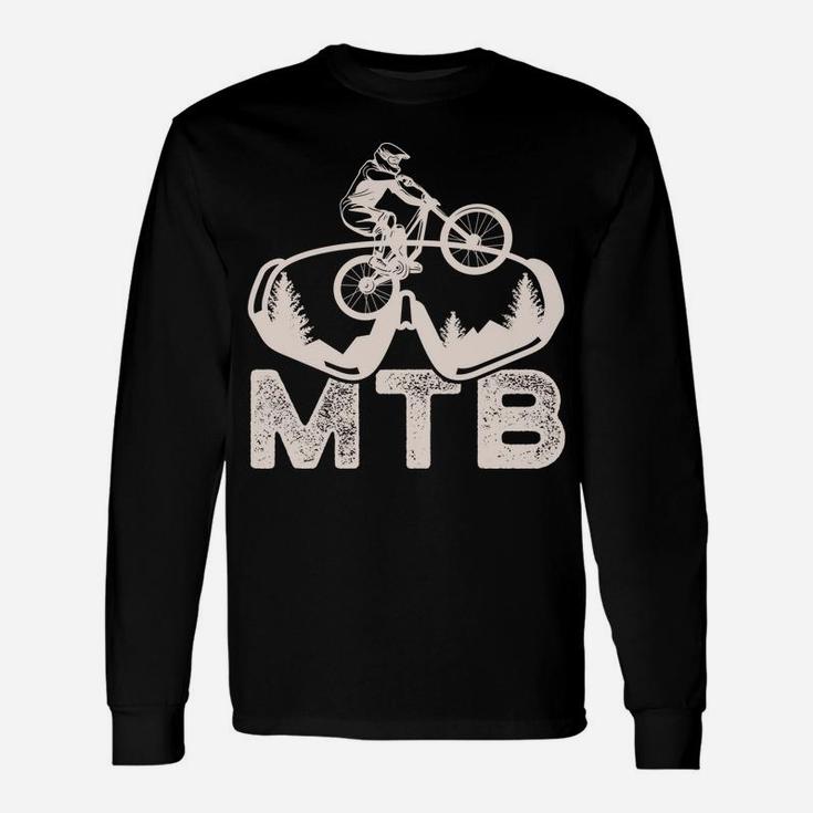 Mountain Bike Mtb T Shirt - Mountain Bicycle Unisex Long Sleeve