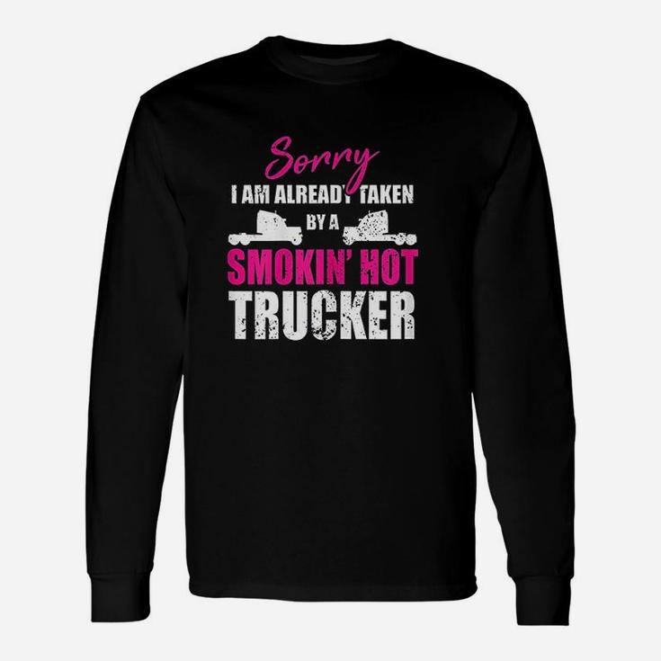 My Husband Is A Truck Driver Unisex Long Sleeve